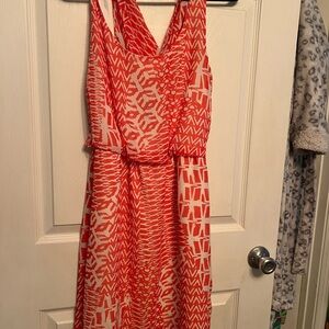 Bisou Bisou Red Sleeveless Sundress